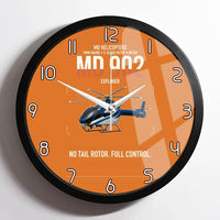 Thumbnail for MD Helicopters MD 902 Explorer design on orange framed wall clock