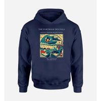 Thumbnail for VINTAGE G4439 - The Porthole Pen Pals - Premium Hoodie design on navyblue premium