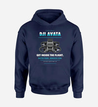 Thumbnail for DJI Avata design on navy blue hoodie single side