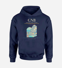 Thumbnail for Grenoble-Isère Airport (GNB) design on navy blue hoodie single-side print