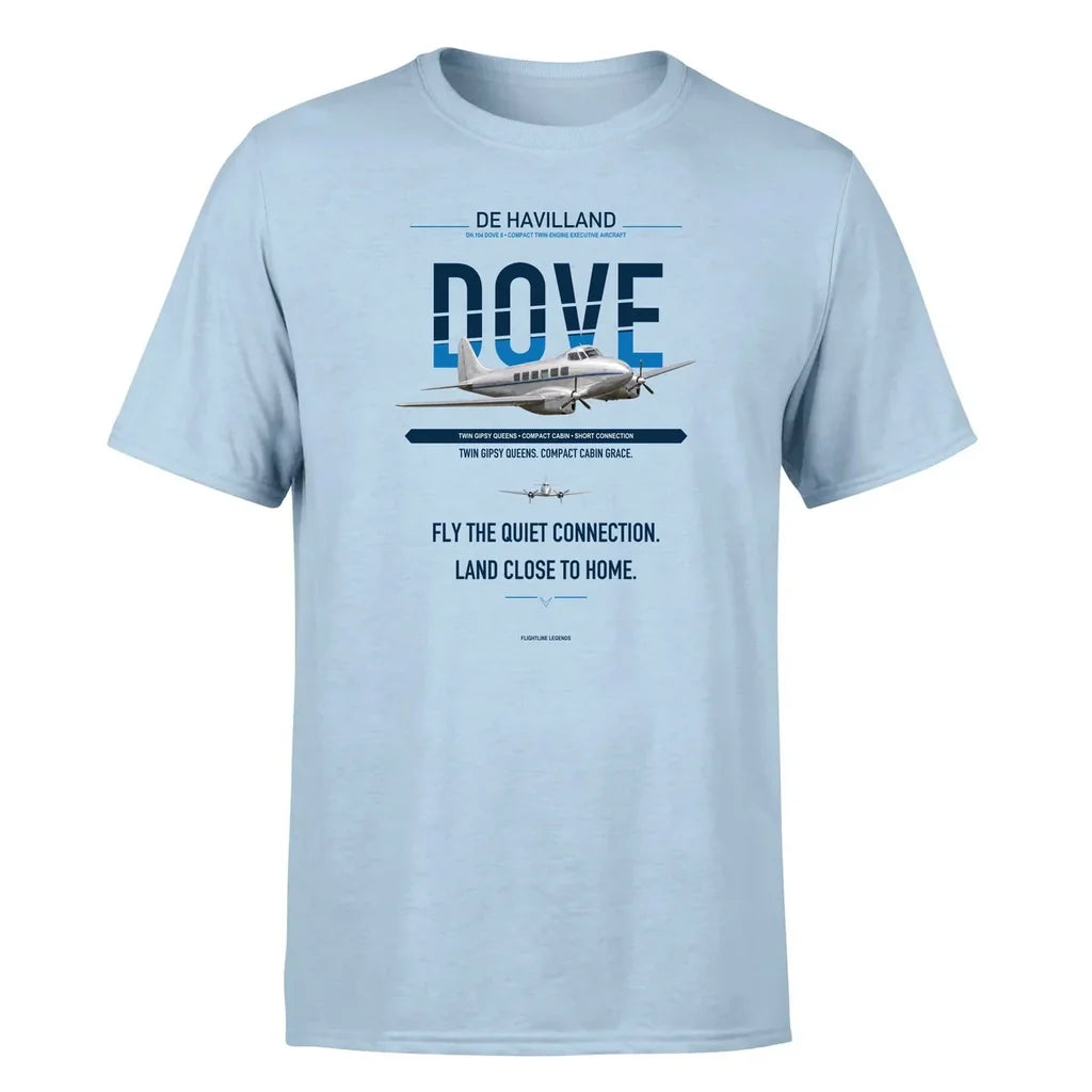 de Havilland DH.104 Dove 8 design on light blue single side