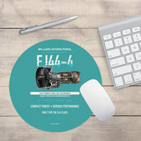 Thumbnail for FJ44-4 design on turquoise round mouse pad