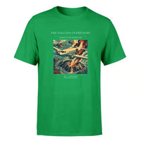 Thumbnail for VINTAGE G4206 - The Volcano Overflight - Premium T-Shirt design on green premium t shirt