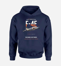 Thumbnail for F-4E PHANTOM II design on navy blue hoodie single side