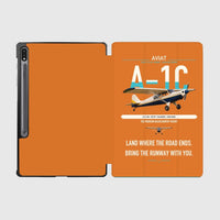 Thumbnail for Aviat Husky A-1C-180 design on orange samsung tablet tablet case