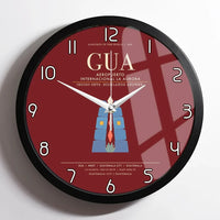 Thumbnail for Aeropuerto Internacional La Aurora GUA  Guatemala City Wall-Clock Framed - Dark Red