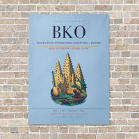 Thumbnail for Modibo Keita International Airport BKO — Bamako vertical canvas print - no frame - light blue background