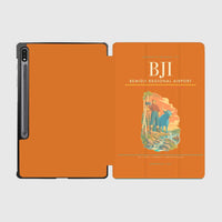 Thumbnail for Bemidji Regional Airport (BJI) design on orange samsung tablet tablet case