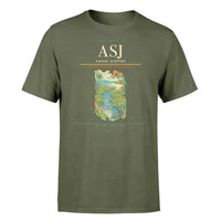 Thumbnail for Amami Airport (ASJ) T-Shirt single-side front print in Green Army | amami-airport-asj-double-side-t-shirt