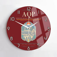 Thumbnail for Rodriguez Ballon International Airport AQP Wall-Clock No-Frame - Dark Red