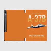 Thumbnail for A-37B Dragonfly design on orange samsung tablet tablet case