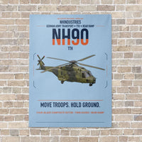 Thumbnail for NHIndustries NH90 TTH vertical canvas print - no frame - light blue background