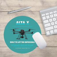 Thumbnail for Freefly Alta X design on turquoise round mouse pad