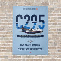 Thumbnail for Airbus C295 Armed ISR vertical canvas print - no frame - light blue background