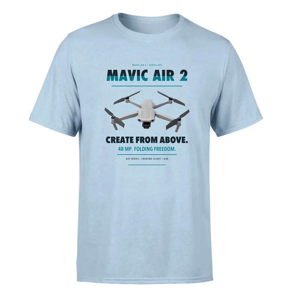 DJI Mavic Air 2 design on light blue single side