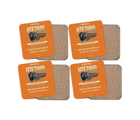 Thumbnail for HTF7000 design on orange 4 pieces set coaster
