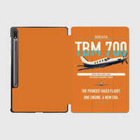 Thumbnail for Socata TBM 700 design on orange samsung tablet tablet case