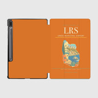 Thumbnail for Leros Municipal Airport (LRS) design on orange samsung tablet tablet case
