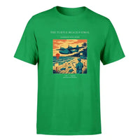 Thumbnail for VINTAGE G4443 - The Turtle Beach Patrol - Premium T-Shirt design on green premium t shirt