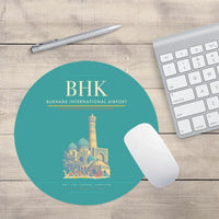 Thumbnail for Bukhara International Airport BHK Mouse-Pad Round - Turquoise
