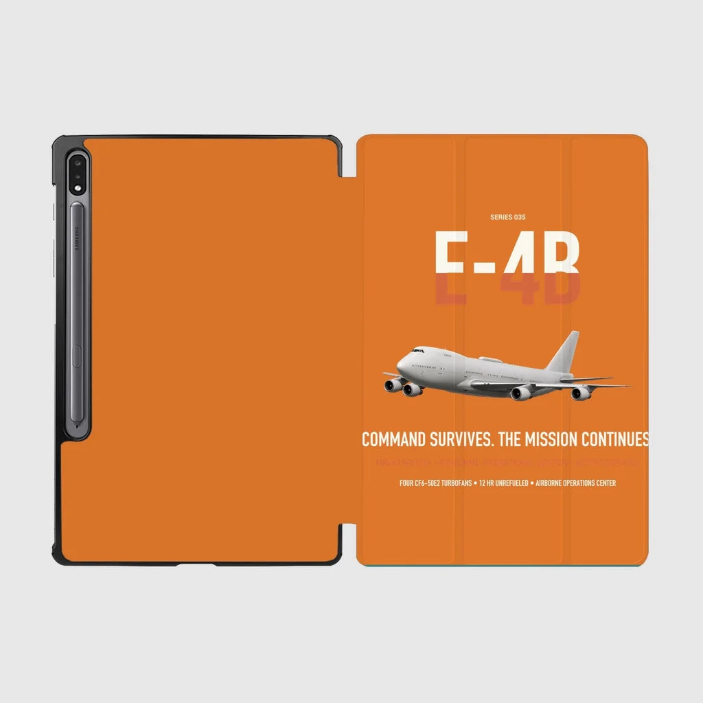 E-4B Nightwatch design on orange samsung tablet tablet case