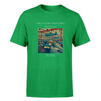 Thumbnail for VINTAGE G4502 - The Factory Night Shift - Premium T-Shirt design on green premium t shirt