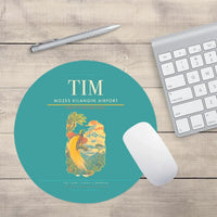 Thumbnail for Mozes Kilangin Airport (TIM) design on turquoise round mouse pad