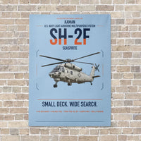 Thumbnail for Kaman SH-2F Seasprite vertical canvas print - no frame - light blue background