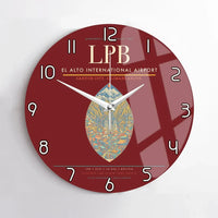 Thumbnail for El Alto International Airport LPB Wall-Clock No-Frame - Dark Red