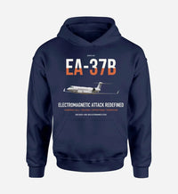 Thumbnail for EA-37B Compass Call design on navy blue double-side hoodie, single-side print