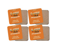 Thumbnail for Canadair CL-415EAF design on orange 4 pieces set coaster