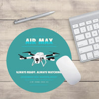 Thumbnail for Percepto Air Max design on turquoise round mouse pad