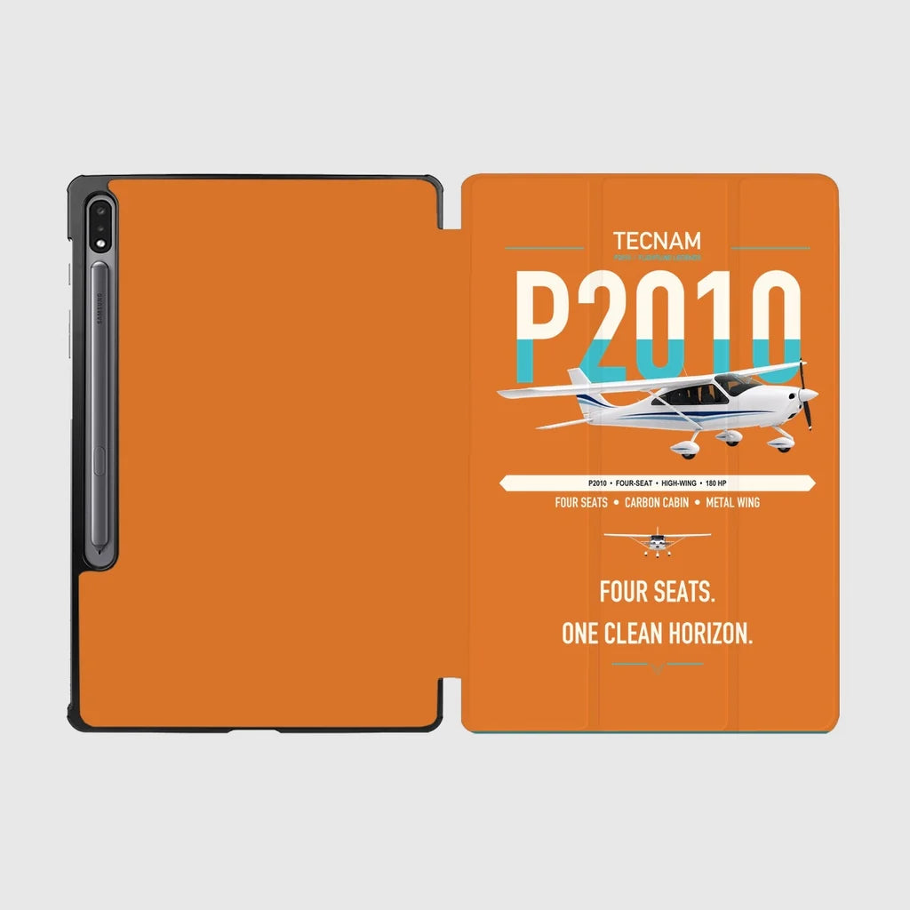 Tecnam P2010 design on orange samsung tablet tablet case