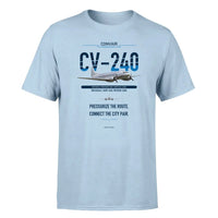 Thumbnail for Convair CV-240 design on light blue single side