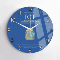 Thumbnail for Wichita Dwight D. Eisenhower National Airport ICT Wall-Clock No-Frame - Blue