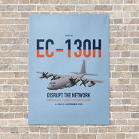 Thumbnail for EC-130H Compass Call vertical canvas print - no frame - light blue background