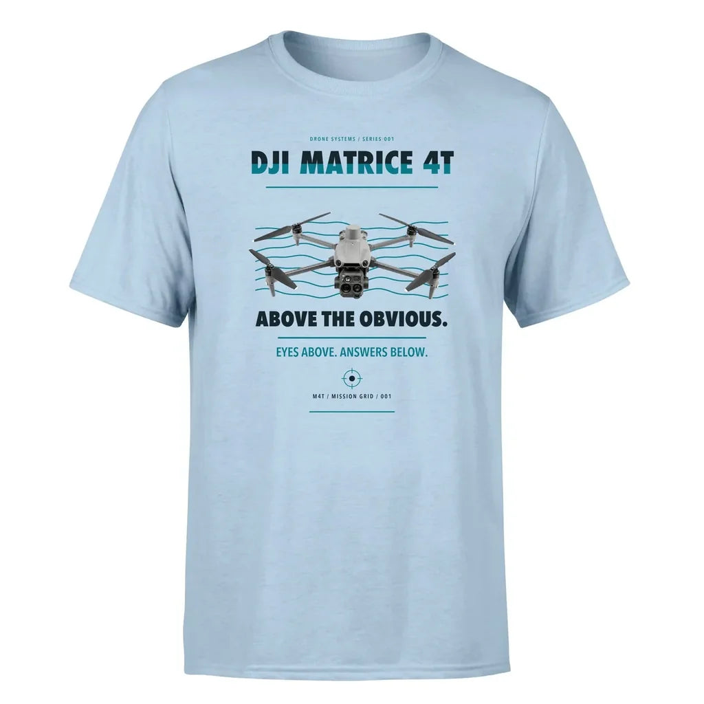 DJI Matrice 4T design on light blue single side