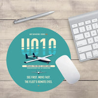Thumbnail for Airbus U010 Aliaca Fixed-wing design on turquoise round mouse pad
