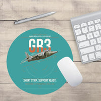Thumbnail for Hawker Siddeley Harrier GR3 design on turquoise round mouse pad