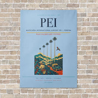Thumbnail for Matecaña International Airport PEI — Pereira vertical canvas print - no frame - light blue background