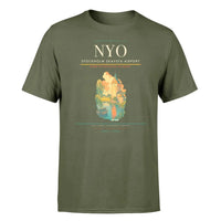 Thumbnail for Stockholm Skavsta Airport (NYO) T-Shirt single-side front print in Green Army | stockholm-skavsta-airport-nyo-double-side-t-shirt