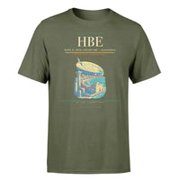 Thumbnail for Borg El Arab Airport (HBE) T-Shirt single-side front print in Green Army | borg-el-arab-airport-hbe-double-side-t-shirt