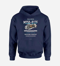Thumbnail for M250-B17F design on navy blue hoodie single side