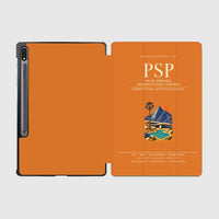 Thumbnail for Palm Springs International Airport (PSP) design on orange samsung tablet tablet case