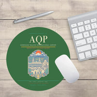 Thumbnail for Rodriguez Ballon International Airport AQP Mouse-Pad Round - Green