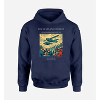 Thumbnail for VINTAGE G4296 - The Seaplane Everest - Premium Hoodie design on navyblue premium