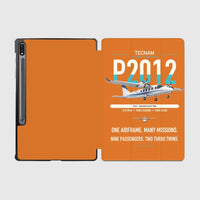 Thumbnail for Tecnam P2012 Traveller design on orange samsung tablet tablet case