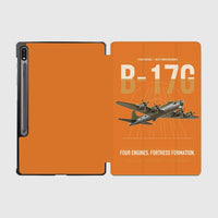 Thumbnail for B-17G Flying Fortress design on orange samsung tablet tablet case