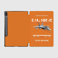 Thumbnail for F A-18E F Buddy Tanker design on orange samsung tablet tablet case