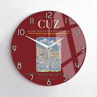 Thumbnail for Alejandro Velasco Astete International Airport CUZ Wall-Clock No-Frame - Dark Red